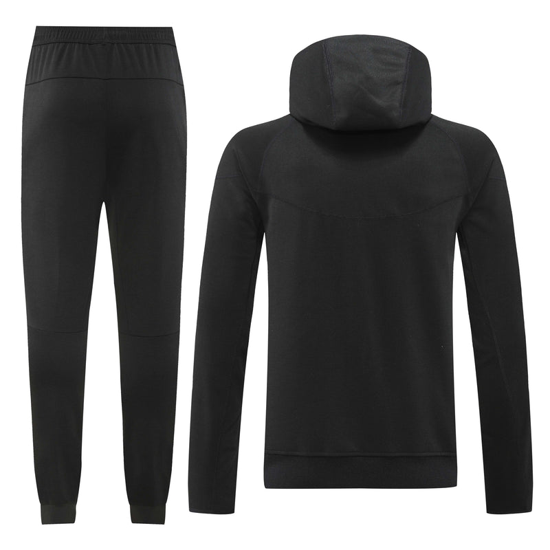 Conjunto Nike Tech Fleece All Black Windrunner