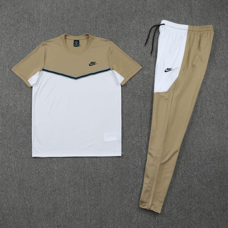 Kit Camisa e Calça Nike Cinza Caramelo