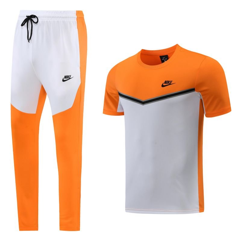 Kit Camisa e Calça Nike Cinza Laranja