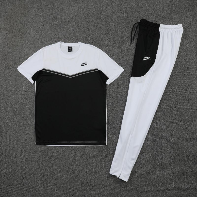 Kit Camisa e Calça Nike Branco e Preto